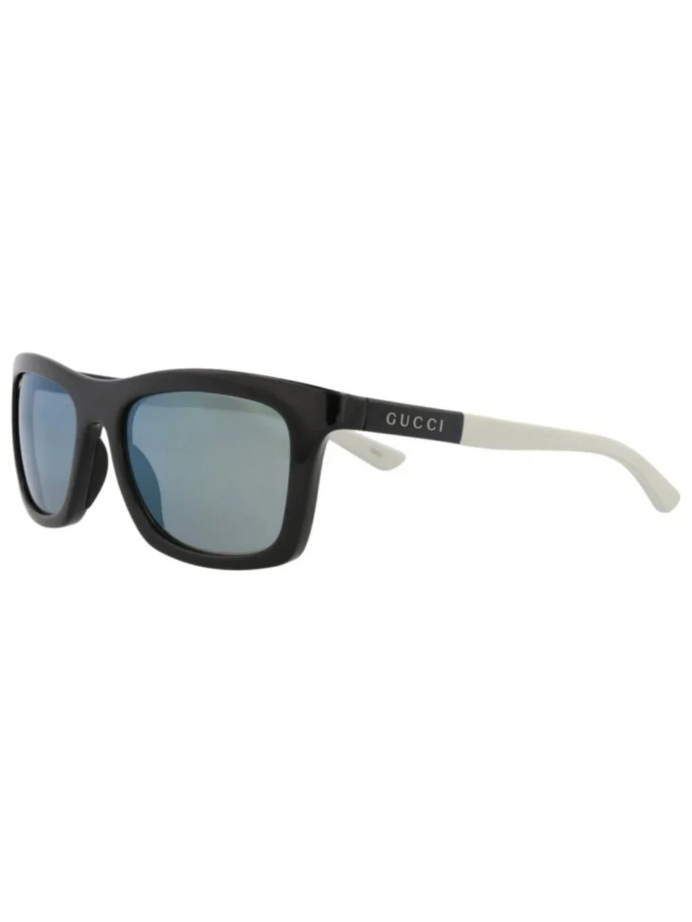 New Gucci Women's Sunglasses Square Rectangle Injection Frame Mens Black Grey